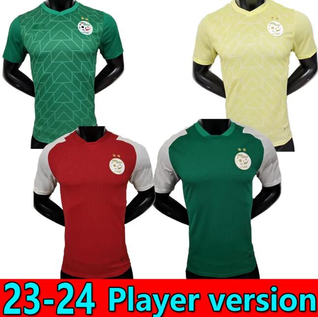 Player Version Algerie Soccer Jersey 2023 Home Away MAHREZ BOUNEDJAH FEGHOULI BENNACER ATAL 23 24 Algeria Maillot de foot Algeria men kids kit football shirt 
Player Version Algerie Soccer Jersey 2023 Home Away MAHREZ BOUNEDJAH FEGHOULI BENNACER ATAL 23 24 Algeria Maillot de foot Algeria men kids kit football shirt