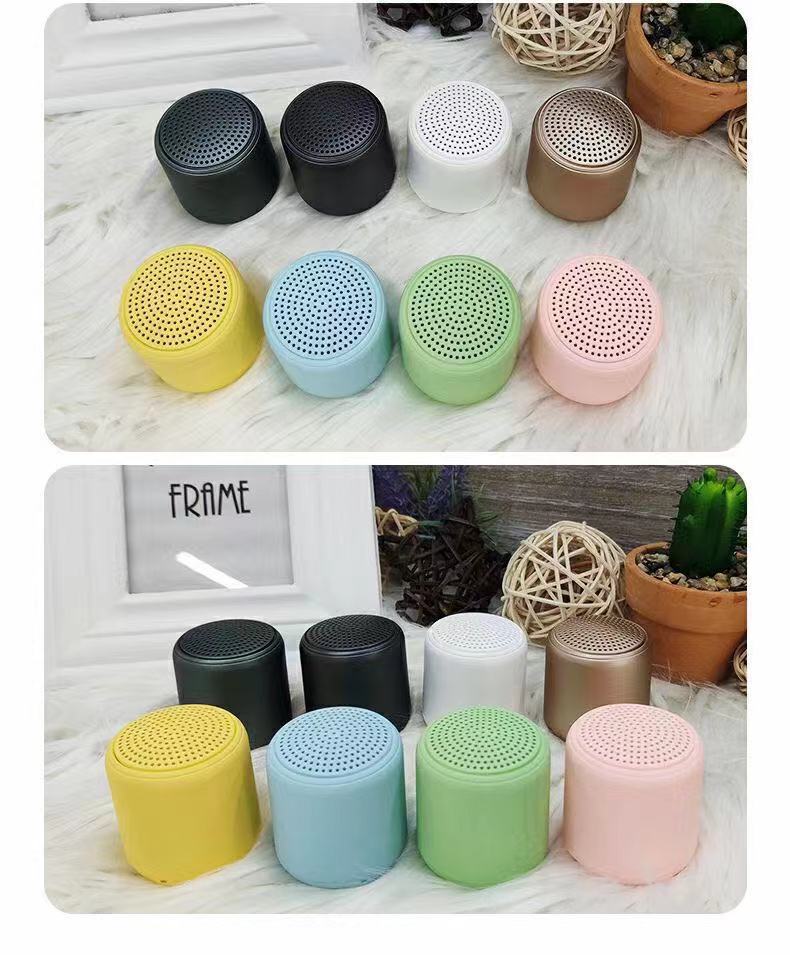 Inpods LittleFun mini Speaker Macaron Metal Bluetooth Speakers Wireless Portable Soundbox TWS True Loudspeaker Outdoor 16 colors