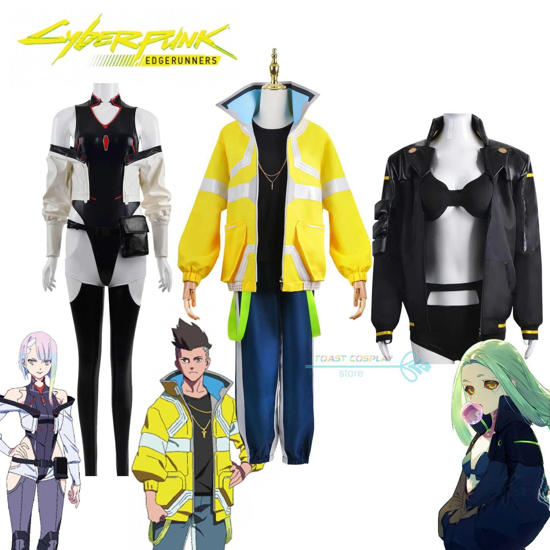Anime Costumes Game Cosplay Come Cyberpunk Edgerunners Lucy David Rebecca Cyberpunk Futuristic Tech Style Men and Women Cool Clothing Z0602
Anime Costumes Game Cosplay Come Cyberpunk Edgerunners Lucy David Rebecca Cyberpunk Futuristic Tech Style Men and Women Cool Clothing Z0602