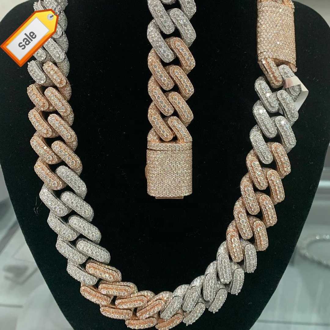 Newest Arrivals Miami Men Cuban Chain Sterling Silver 925 Iced Out Fully VVS Moissanite Diamond Luxury Necklace
Newest Arrivals Miami Men Cuban Chain Sterling Silver 925 Iced Out Fully VVS Moissanite Diamond Luxury Necklace