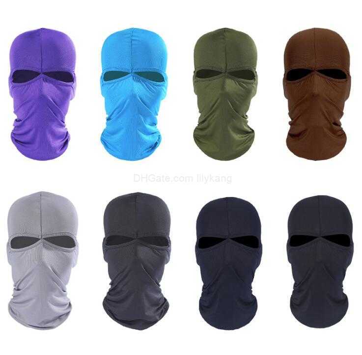Motorcycle Balaclava Hat Moto Full Face Mask Windproof dustproof Skiing Head protective Anti-UV Masks Tactical Motocross Cycling Biker Hood Cap Men He