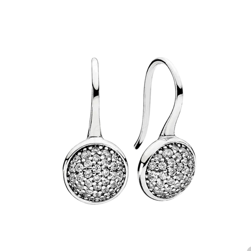 Sparkling Pave Dangle Earrings for Pandora Authentic Sterling Silver Wedding Party Jewelry designer Earring For Women Crystal Diamond earring with Original Box
Sparkling Pave Dangle Earrings for Pandora Authentic Sterling Silver Wedding Party Jewelry designer Earring For Women Crystal Diamond earring with Original Box