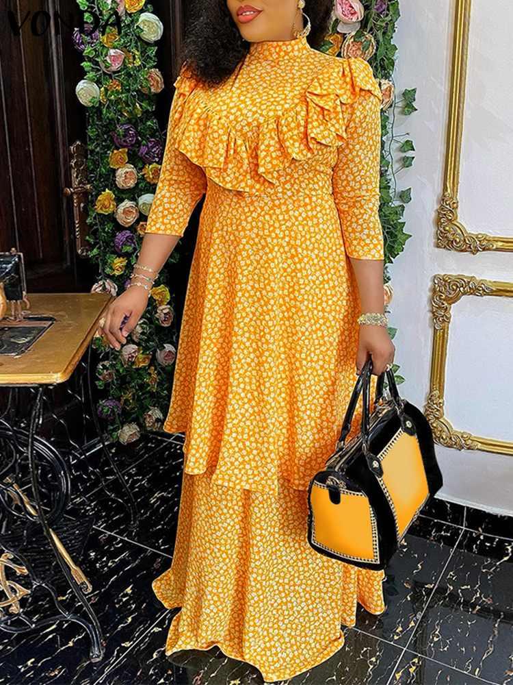 Dresses Vonda Bohemian Long Maxi Dress 2023 Autumn Women 3/4 Sleeve Dot Printed Robe Vintage Casual Ruffled Loose Party Holiday Vestidos, Green
Dresses Vonda Bohemian Long Maxi Dress 2023 Autumn Women 3/4 Sleeve Dot Printed Robe Vintage Casual Ruffled Loose Party Holiday Vestidos, Green