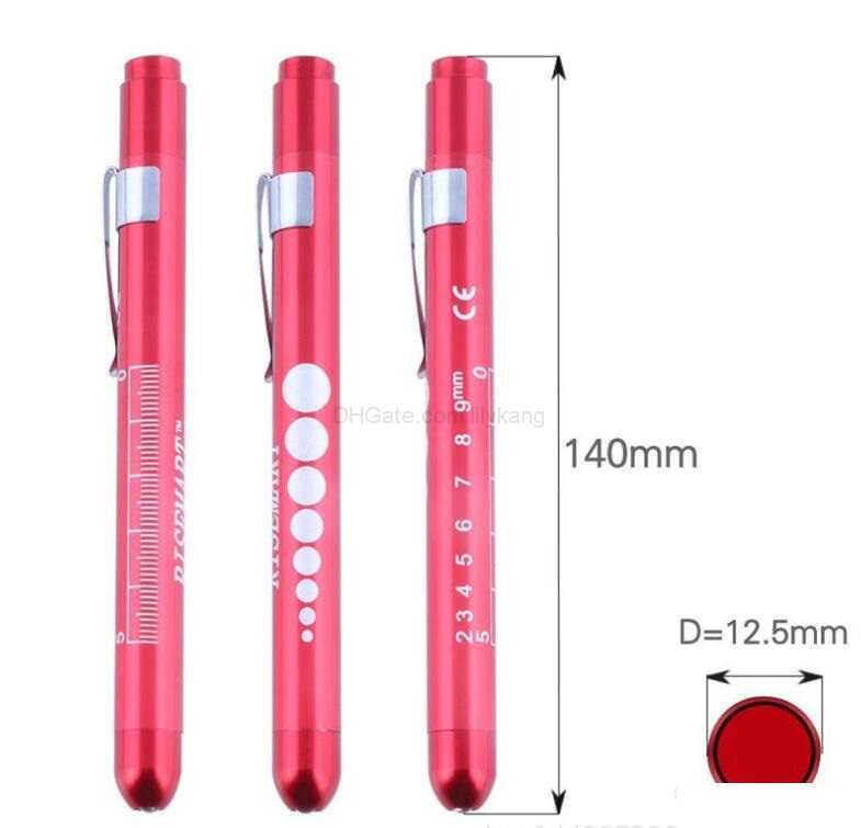 Mini flashlights Torch Light LED Pocket Penlight Waterproof Doctor Medical Surgical Emergency Flashlight Reusable Portable nurse Pen Light for Working