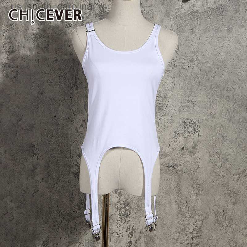 Camis CHICEVER Casual Solid Lace Up Womens Vest O Neck Sleeveless Off Shouder Asymmetric Vests Female Clothing New Fashion L230522, White
Camis CHICEVER Casual Solid Lace Up Womens Vest O Neck Sleeveless Off Shouder Asymmetric Vests Female Clothing New Fashion L230522, White