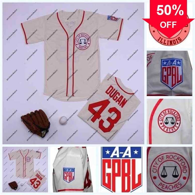 Xflsp GlaC202 43 Jimmy Dugan Rockford Peaches Tom Hanks All Stiched Baseball Jersey AAGPBL A League of Their Own Movie Double Stitched Name and Number, White
Xflsp GlaC202 43 Jimmy Dugan Rockford Peaches Tom Hanks All Stiched Baseball Jersey AAGPBL A League of Their Own Movie Double Stitched Name and Number, White