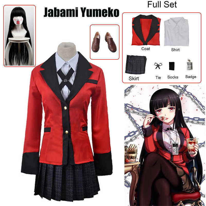 Anime Costumes Jabami Yumeko Cosplay Shoes Kakegurui Compulsive Gambler Yumeko Jabami Cosplay Come and Wigs Halloween Woman Party Comes Z0602
Anime Costumes Jabami Yumeko Cosplay Shoes Kakegurui Compulsive Gambler Yumeko Jabami Cosplay Come and Wigs Halloween Woman Party Comes Z0602