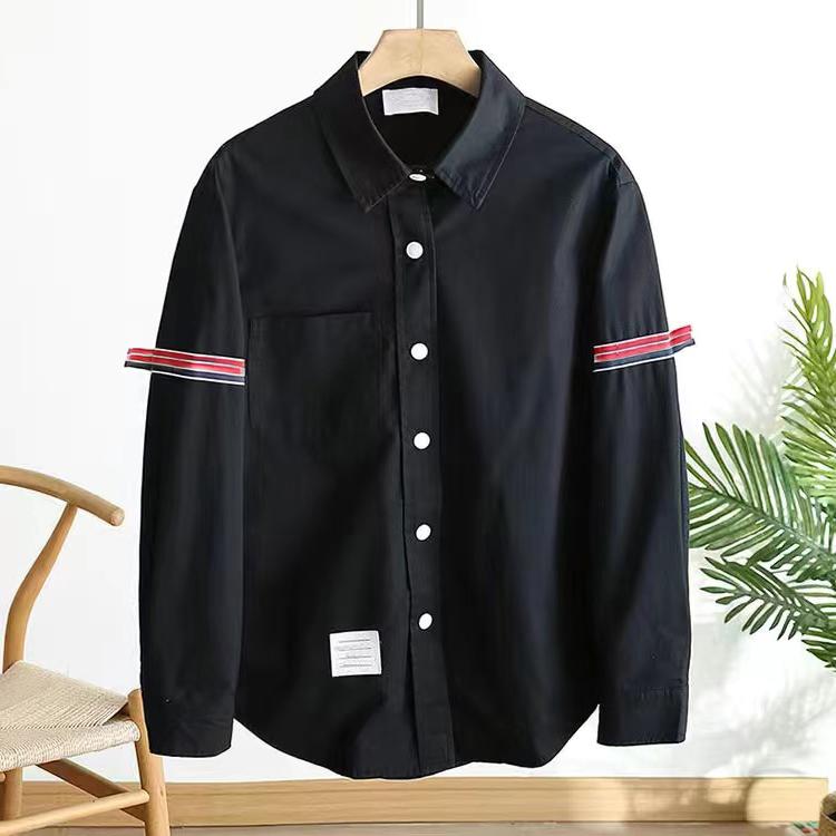 Men T-Shirts pure brown Long sleeve shirt M-4XL thom cotton Loopback Jersey Engineered Summer wear stripe Sweatshirt Crewneck Pullover G6
Men T-Shirts pure brown Long sleeve shirt M-4XL thom cotton Loopback Jersey Engineered Summer wear stripe Sweatshirt Crewneck Pullover G6
