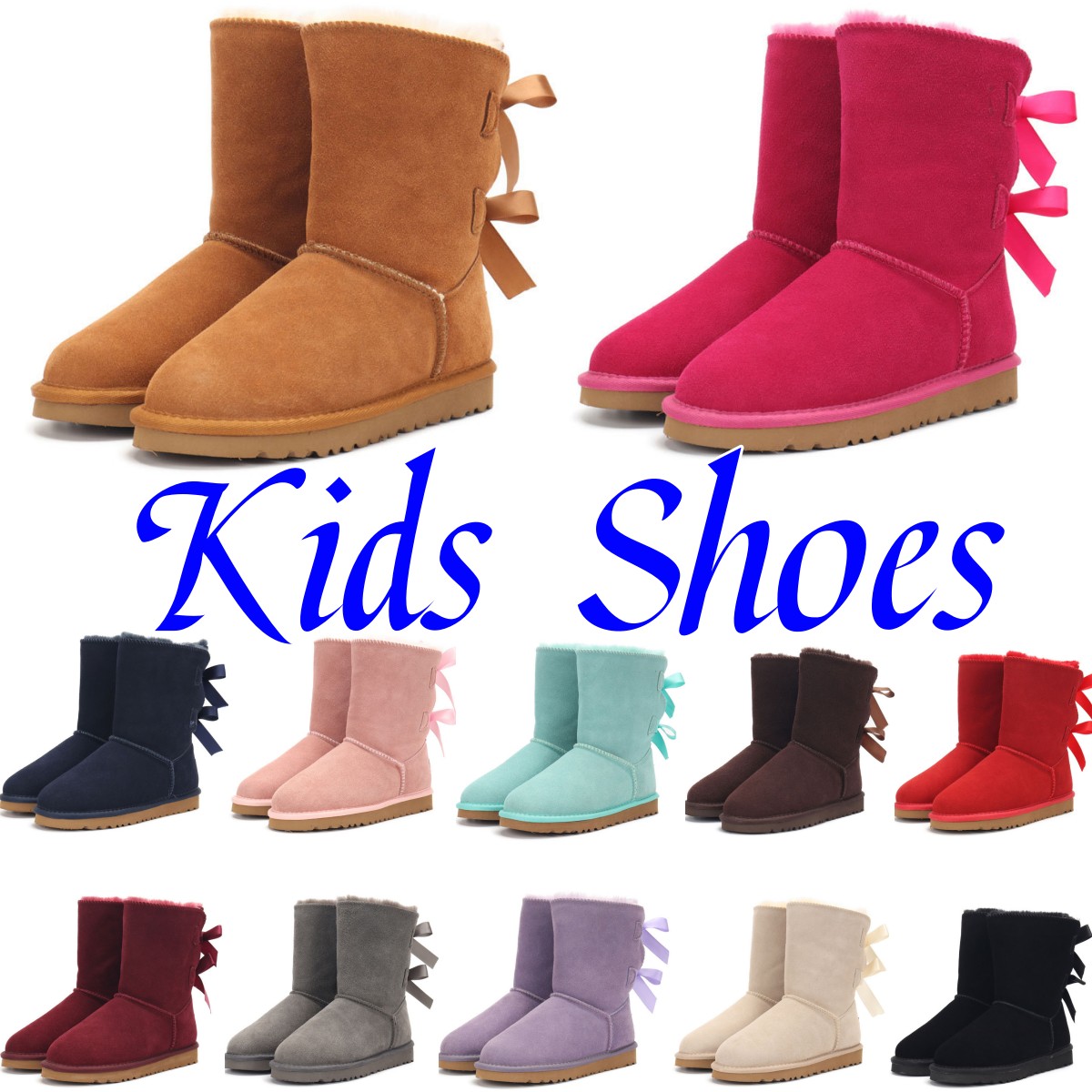 Australia Classic girls bows II Bailey ugglies boots kids shoes kid shoe GS youth Snow boot baby toddler wggs children infants winter warm snow red sneaker size 25-35, No box
Australia Classic girls bows II Bailey ugglies boots kids shoes kid shoe GS youth Snow boot baby toddler wggs children infants winter warm snow red sneaker size 25-35, No box
