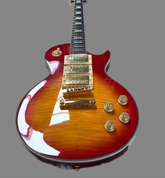 cherry red color eletric guitar three pickups rose wod fingerboard mahogany wood body gold hardware258456
cherry red color eletric guitar three pickups rose wod fingerboard mahogany wood body gold hardware258456