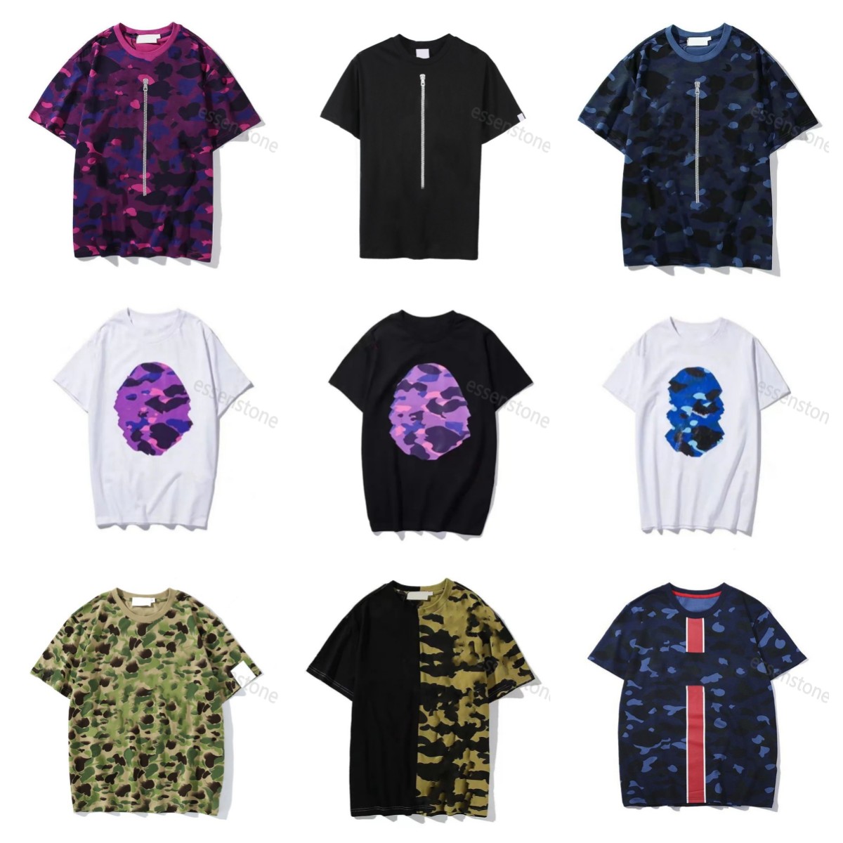 Men's Shark short Designer of luxury shark T shirt brand camouflage t shirt Clothing shark patten short sleeve spring summer tide men and women bap pes TeeS, The same as real
Men's Shark short Designer of luxury shark T shirt brand camouflage t shirt Clothing shark patten short sleeve spring summer tide men and women bap pes TeeS, The same as real