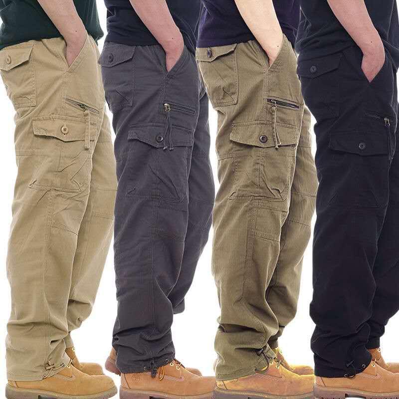Pants Men's Military Cargo Pants Overalls Casual Cotton Tactical Pants Male Multi Pockets Army Straight Slacks Baggy Long Trousers, Black
Pants Men's Military Cargo Pants Overalls Casual Cotton Tactical Pants Male Multi Pockets Army Straight Slacks Baggy Long Trousers, Black
