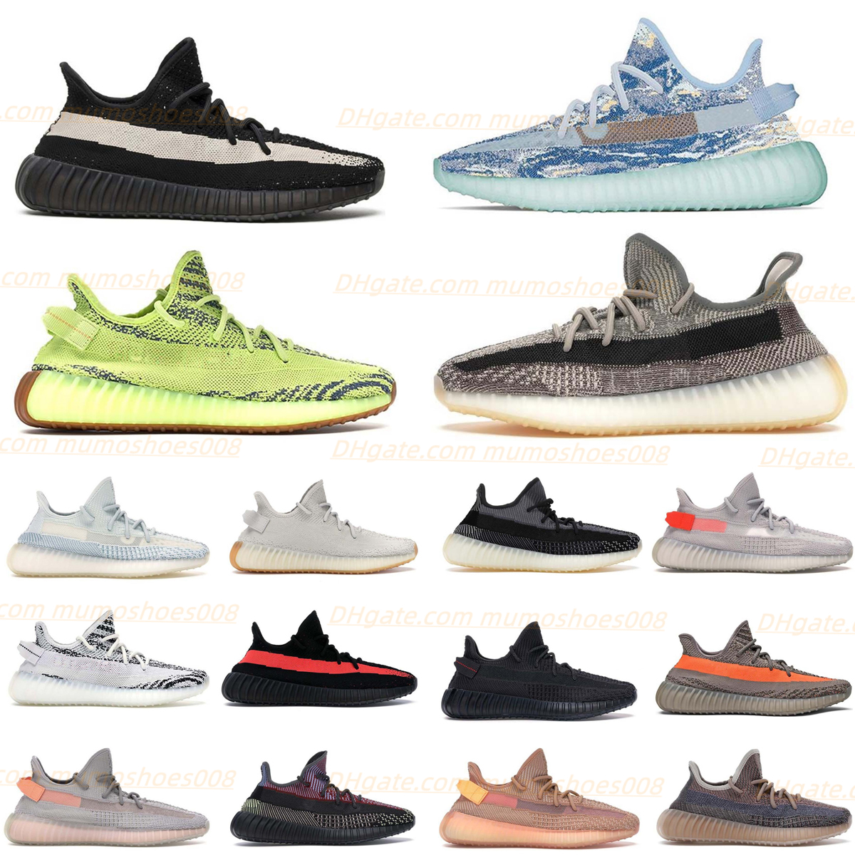 2023 Designer Running Shoes Sneakers Trainers for Mens Women Outdoor Fashion Comfortable Black white Comfortable and breathable Sport shoe size36-46 yeeziness