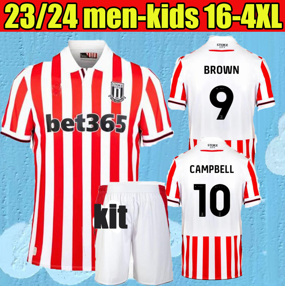 23 24 Stoke City MIKEL CAMPBELL soccer jerseys SMITH FLETCHER POWELL BROWN CLUCAS home Kits 2023 Baker men kids kit Football Shirts Uniforms AWAY JERSEY, Player version
23 24 Stoke City MIKEL CAMPBELL soccer jerseys SMITH FLETCHER POWELL BROWN CLUCAS home Kits 2023 Baker men kids kit Football Shirts Uniforms AWAY JERSEY, Player version