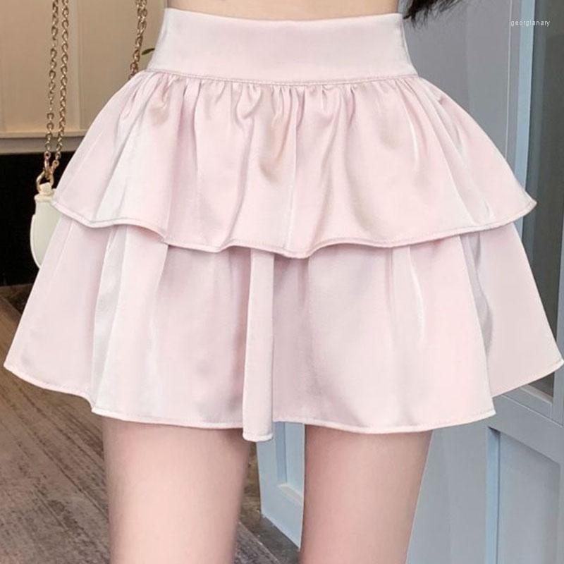 Skirts Sweet Solid Color Mini Short Skirt Female Korean High Waist Patchwork Puffy Woman 2023 Summer Sexy Ruffles Tiered, White
Skirts Sweet Solid Color Mini Short Skirt Female Korean High Waist Patchwork Puffy Woman 2023 Summer Sexy Ruffles Tiered, White