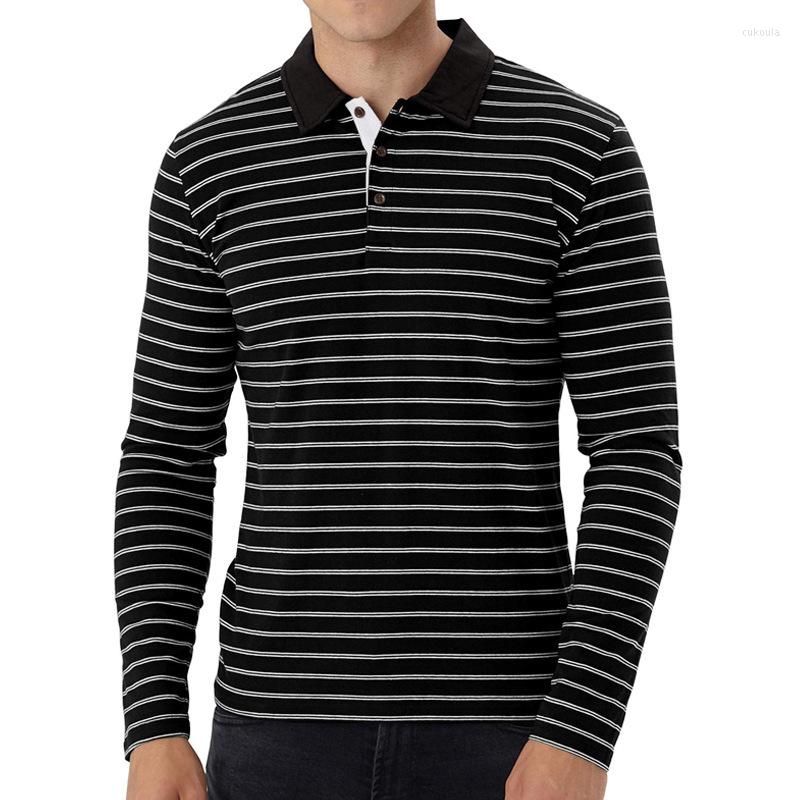 Men' T Shirts Striped Polo Shirt Men' Spring Fall Fashion Long Sleeve Classical T-shirt Comfortable Cozy Dad' Casual Loose, Black
Men' T Shirts Striped Polo Shirt Men' Spring Fall Fashion Long Sleeve Classical T-shirt Comfortable Cozy Dad' Casual Loose, Black