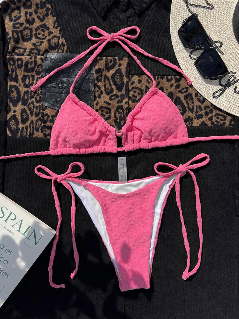 Women' Swimwear Sexy Halter High Leg Cut Padded Bikini Women Female Swimsuit Two-pieces Set Bather Bathing Suit Swim K4673, Pink
Women' Swimwear Sexy Halter High Leg Cut Padded Bikini Women Female Swimsuit Two-pieces Set Bather Bathing Suit Swim K4673, Pink