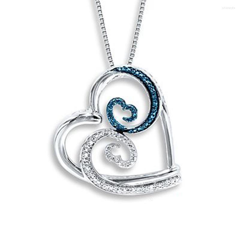 Pendant Necklaces Huitan Chic Heart Necklace For Women Romantic Blue/White Auspicious Clouds Pattern Special-interest Wedding Jewelry
Pendant Necklaces Huitan Chic Heart Necklace For Women Romantic Blue/White Auspicious Clouds Pattern Special-interest Wedding Jewelry