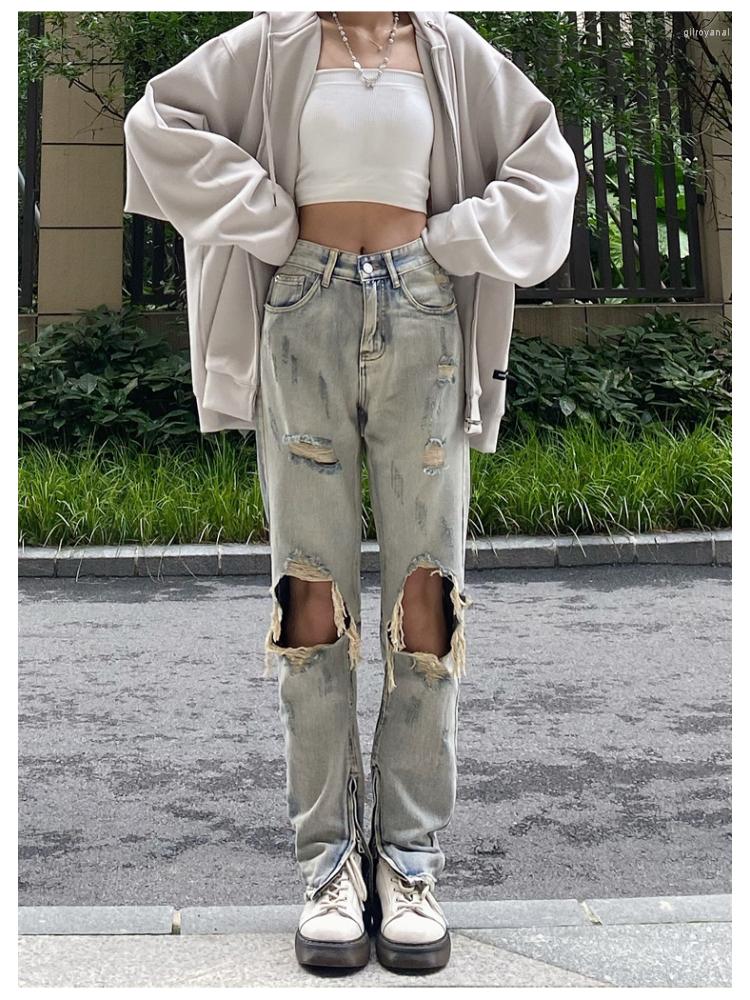 Men' Jeans Foufurieux High Waist Ripped Men' Loose Thin Denim Pants 2023 Spring Summer Vintage Female Torn Trousers Streetwear, Sky blue
Men' Jeans Foufurieux High Waist Ripped Men' Loose Thin Denim Pants 2023 Spring Summer Vintage Female Torn Trousers Streetwear, Sky blue