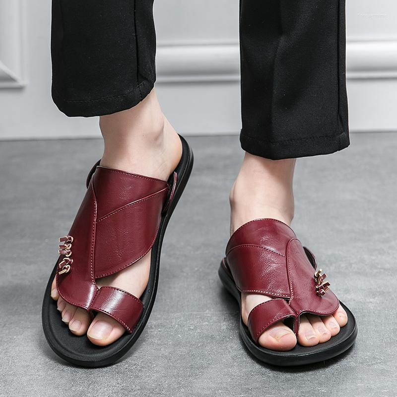 Sandals Flip-Flop Summer Style Men's Genuine Leather For Men Slippers Soft Breathable Home Casual Lightweight Designer Luxury, 53330 brown
Sandals Flip-Flop Summer Style Men's Genuine Leather For Men Slippers Soft Breathable Home Casual Lightweight Designer Luxury, 53330 brown