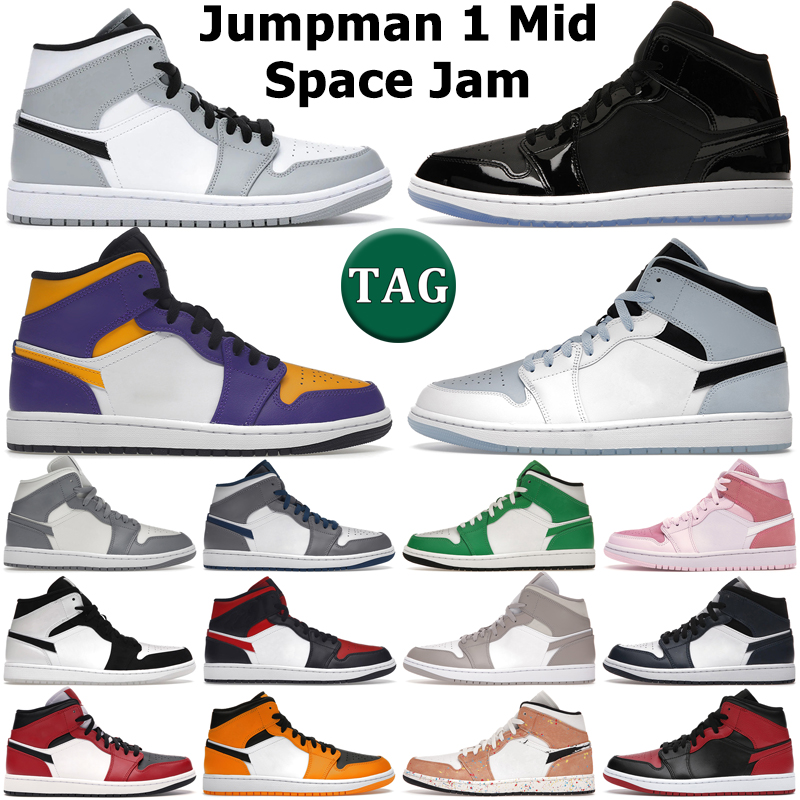Jumpman 1 mid basketball shoes men women 1s Space Jam Light Smoke Grey Stealth Digital Pink True Ice Blue Chicago Toe Lucky Green Lakers mens trainers sports sneakers
Jumpman 1 mid basketball shoes men women 1s Space Jam Light Smoke Grey Stealth Digital Pink True Ice Blue Chicago Toe Lucky Green Lakers mens trainers sports sneakers
