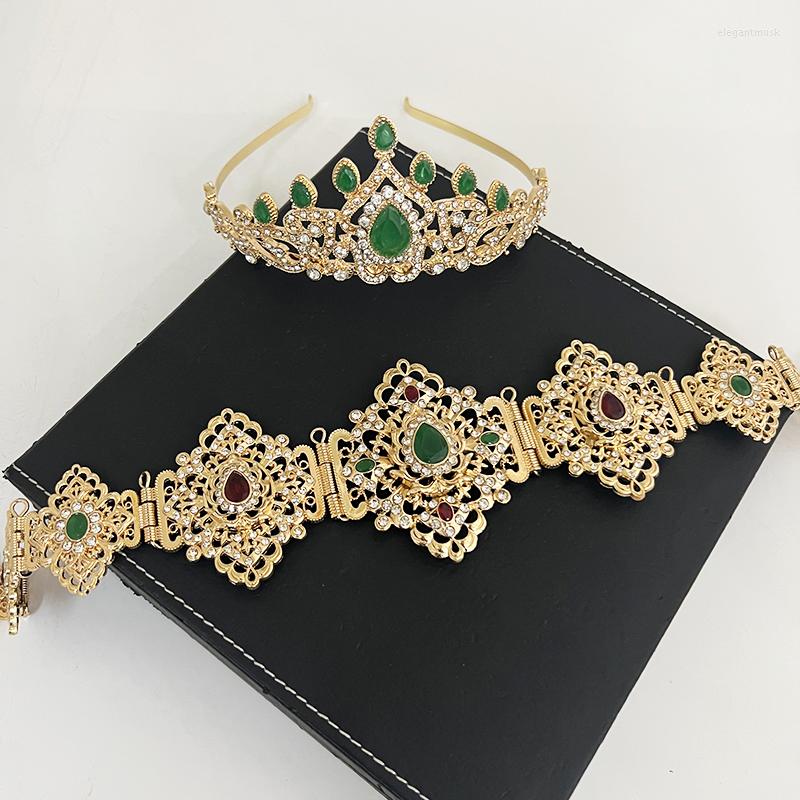 Belts Algerian Style Belt Crown Set Rhinestone Hollow Design Moroccan Women's Wedding Dress Decorative Waist Chain Head Suit, Gold red crown
Belts Algerian Style Belt Crown Set Rhinestone Hollow Design Moroccan Women's Wedding Dress Decorative Waist Chain Head Suit, Gold red crown