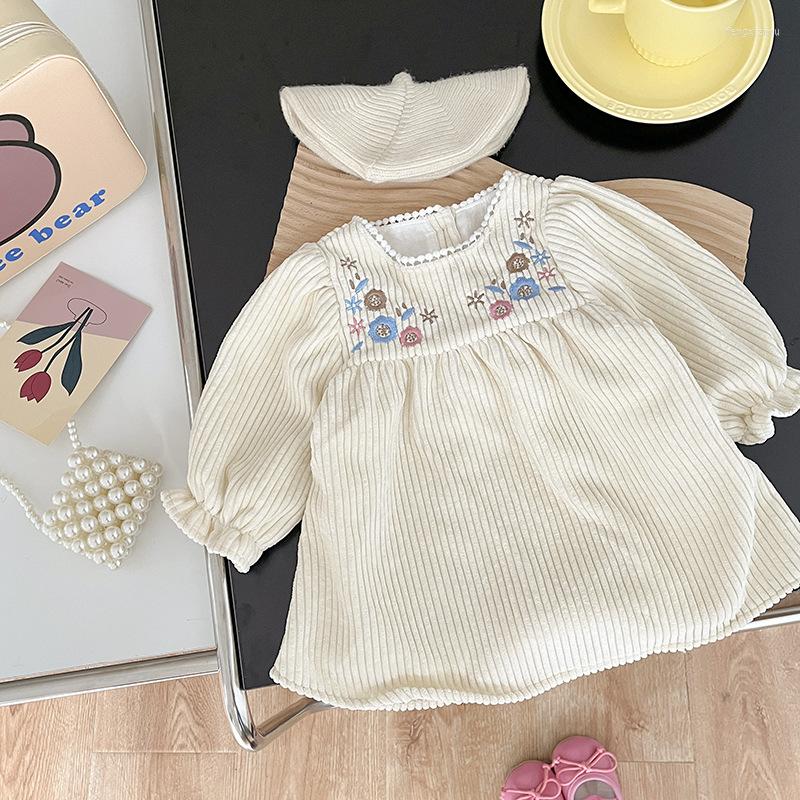 Girl Dresses Princess Baby Long-sleeved Lace Pit Strip Embroidery Flower For Toddler Girls Fashion Summer Clothes, White
Girl Dresses Princess Baby Long-sleeved Lace Pit Strip Embroidery Flower For Toddler Girls Fashion Summer Clothes, White