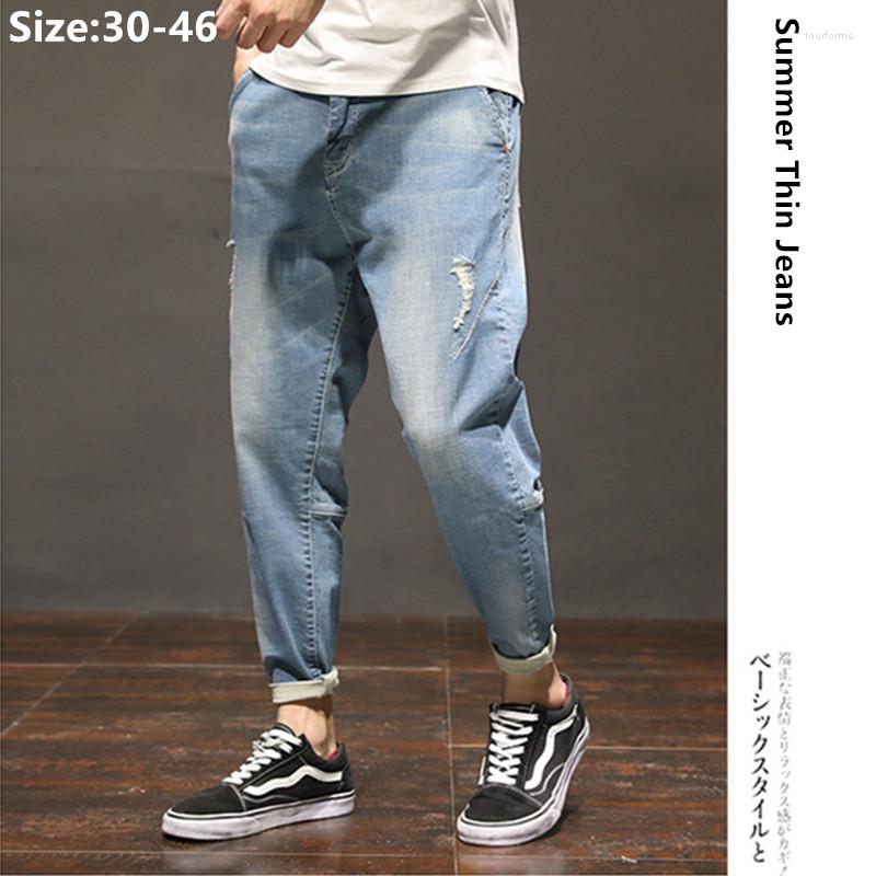 Men's Jeans Harem Men Streetwear Ripped Summer Stretched Denim Holes Distressed Thin Male Trousers Plus Size Casual Young Pencil Pants, 8228 jeans
Men's Jeans Harem Men Streetwear Ripped Summer Stretched Denim Holes Distressed Thin Male Trousers Plus Size Casual Young Pencil Pants, 8228 jeans