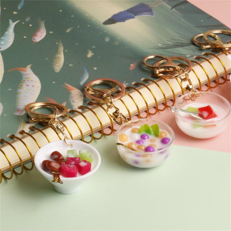 Keychains Simulation Dessert Small Bowl Key Chain Creative Food Anti-Lost Car Keychain Student Schoolbag Hanging Ornaments
Keychains Simulation Dessert Small Bowl Key Chain Creative Food Anti-Lost Car Keychain Student Schoolbag Hanging Ornaments