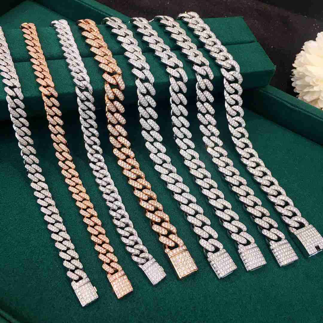 Hip Hop Cuban Link Top Quality Sterling Silver Moissanite Diamonds Cuban Link Bracelet Necklace
Hip Hop Cuban Link Top Quality Sterling Silver Moissanite Diamonds Cuban Link Bracelet Necklace