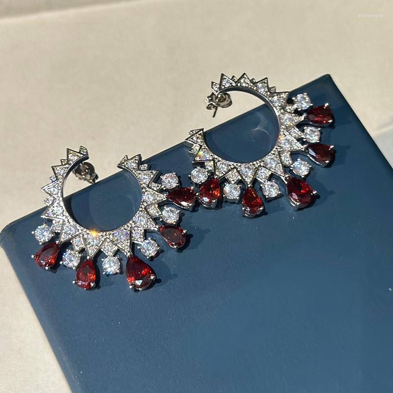 Stud Earrings Top Qulity Big Zircon 925 Sterling Silver Luxury Jewelry For Women Water Drop
Stud Earrings Top Qulity Big Zircon 925 Sterling Silver Luxury Jewelry For Women Water Drop