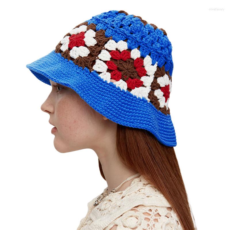 Berets 2023 Women Hollow Out Sun Hat Flower Pattern Handmade Crochet Basin Summer Boho Bucket Outdoor Trendy Knitted Cap, White
Berets 2023 Women Hollow Out Sun Hat Flower Pattern Handmade Crochet Basin Summer Boho Bucket Outdoor Trendy Knitted Cap, White
