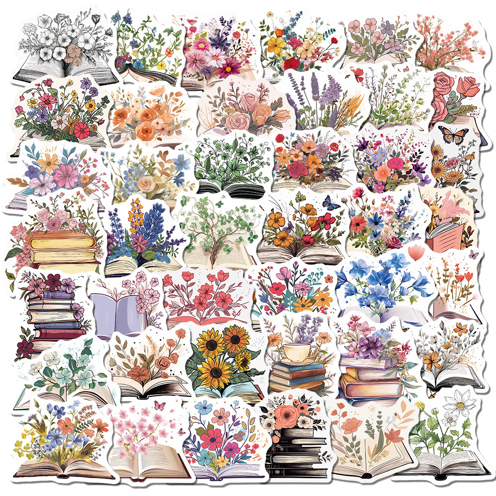 50PCS Book Flowers Stickers For Car Baby Helmet Pencil Case Diary Phone Laptop Planner Decor Book Album Kids Toys Guitar DIY Decals, Multi colors
50PCS Book Flowers Stickers For Car Baby Helmet Pencil Case Diary Phone Laptop Planner Decor Book Album Kids Toys Guitar DIY Decals, Multi colors