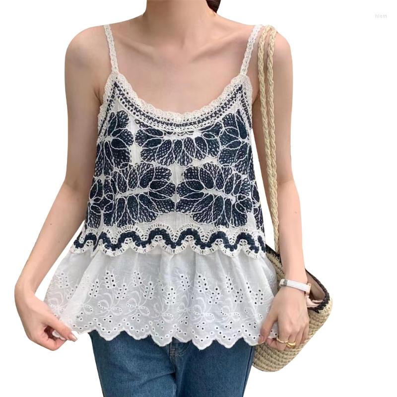 Women's Tanks Women Summer Seaside Round Neck Camisole Hollow Out Crochet Vest Stitching Lace Hem Top Holiday Vacation, Green
Women's Tanks Women Summer Seaside Round Neck Camisole Hollow Out Crochet Vest Stitching Lace Hem Top Holiday Vacation, Green