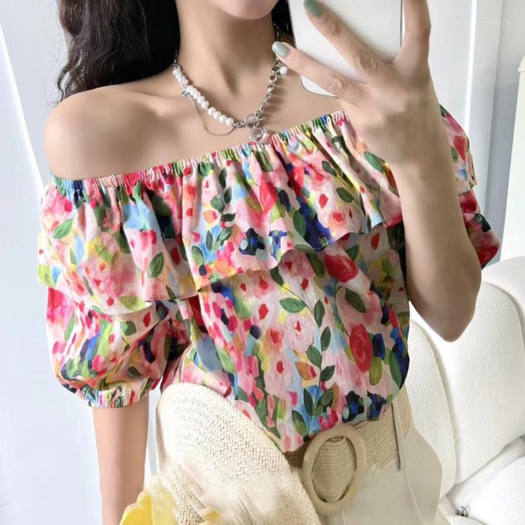 Women' Blouses Elegant Sweet Printed Tops Sexy Slash Neck Off Shoulder Puff Mid Sleeve T-shirts Summer Women Bohemian Party Holiday Beach, Mixed color
Women' Blouses Elegant Sweet Printed Tops Sexy Slash Neck Off Shoulder Puff Mid Sleeve T-shirts Summer Women Bohemian Party Holiday Beach, Mixed color