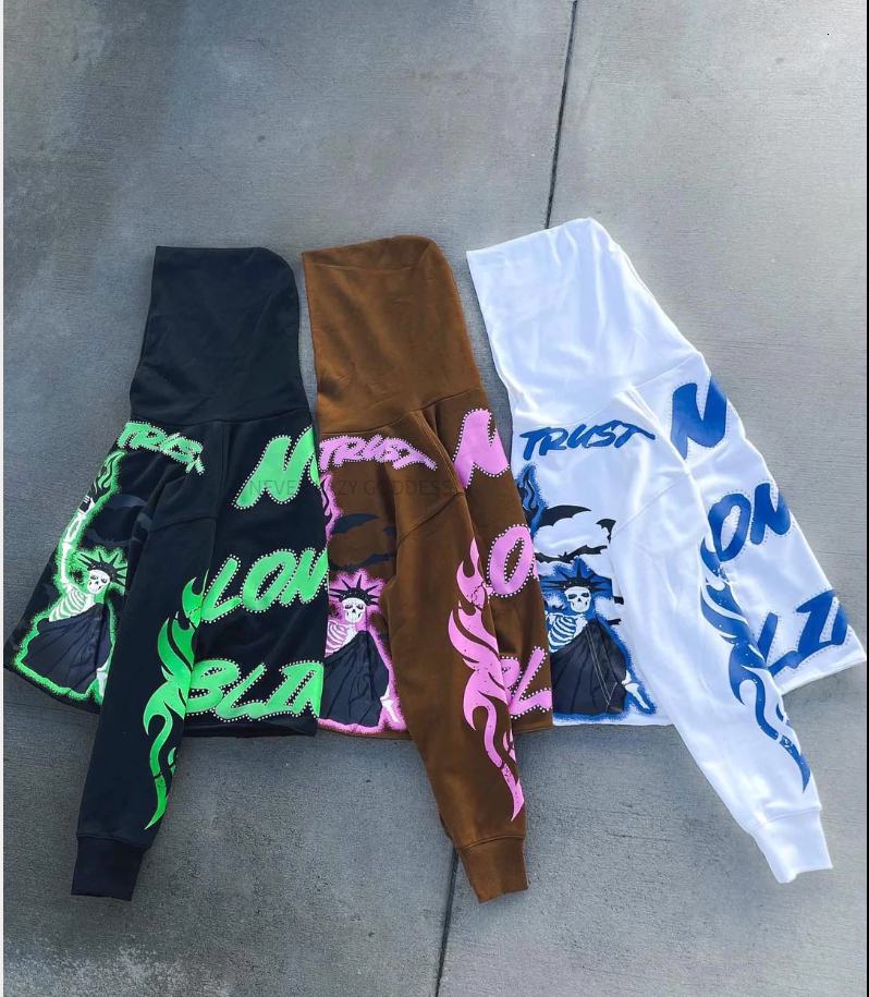 Men's Hoodies Sweatshirts Y2k Large Letters Printed Zippered Hoodie Harajuku Hip Hop Men And Women Fashion Cardigan Jacket Tops Streetwear 230603