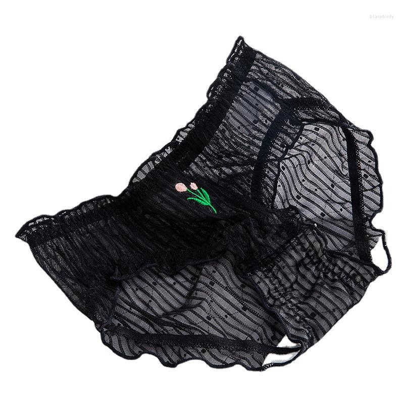 Women's Panties 6 Pcs Summer Sexy Solid Colour Women's With Small Floral Upholstered Thin Ribbon Mid Waisted Briefs Bubble Net Underwear, Black
Women's Panties 6 Pcs Summer Sexy Solid Colour Women's With Small Floral Upholstered Thin Ribbon Mid Waisted Briefs Bubble Net Underwear, Black