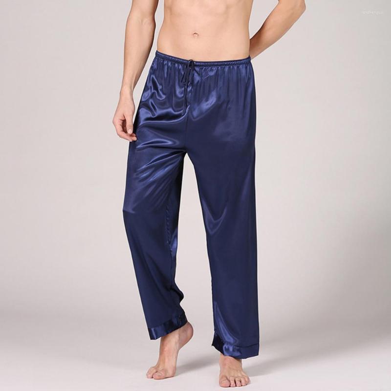 Men's Sleepwear Ankle-Length Chic Smooth Satin Loungewear Long Pants Cozy Sleeping Loose Homewear, Black
Men's Sleepwear Ankle-Length Chic Smooth Satin Loungewear Long Pants Cozy Sleeping Loose Homewear, Black