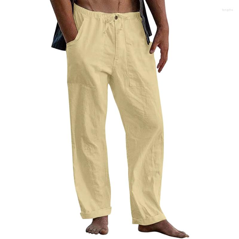 Men's Pants Men Wide Leg Long Pant Summer Casual Breathable Loose Solid Color Cotton Linen Male Trousers Elasticated Waist, White
Men's Pants Men Wide Leg Long Pant Summer Casual Breathable Loose Solid Color Cotton Linen Male Trousers Elasticated Waist, White