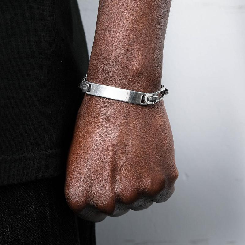 Link Bracelets US7 316L Stainless Steel Bend Design Charm Bracelet For Man 9MM Hip Hop Street Wrist Jewelry Gift
Link Bracelets US7 316L Stainless Steel Bend Design Charm Bracelet For Man 9MM Hip Hop Street Wrist Jewelry Gift