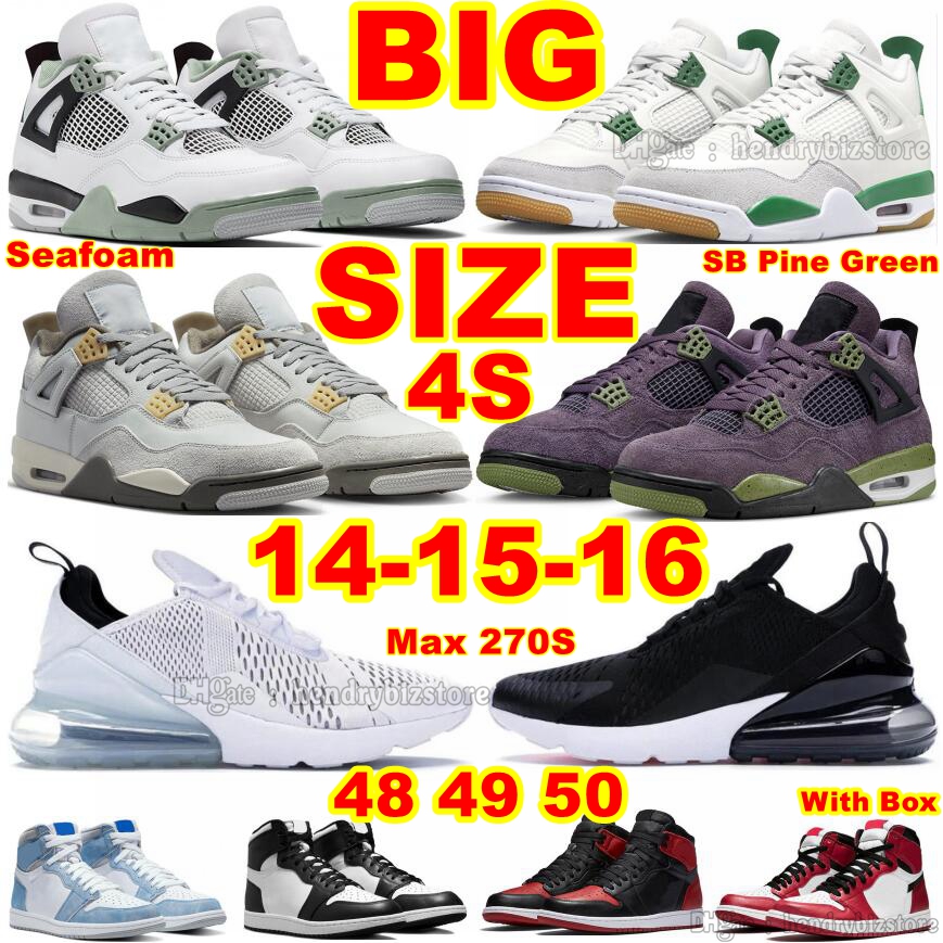 Big Long Size 14 15 16 Basketball Shoes 4S Seafoam Pine Green Canyon Purple Se Craft Photon Dust Midnight Navy Motorsports Thunder Eur 48 49 50 1S Bred Shadow 2.0 Sneakers, 1 color#3
Big Long Size 14 15 16 Basketball Shoes 4S Seafoam Pine Green Canyon Purple Se Craft Photon Dust Midnight Navy Motorsports Thunder Eur 48 49 50 1S Bred Shadow 2.0 Sneakers, 1 color#3