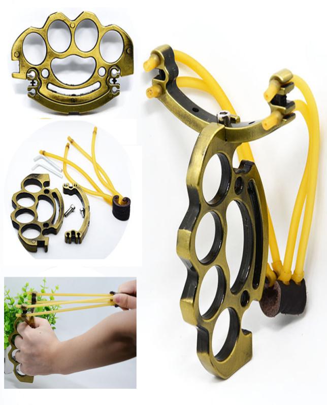 Professional Folding Metal Hunting SlingS Brass Knuckle Hunting Catapult Outdoor Games Tools with Quality Rubber Gold4023048
Professional Folding Metal Hunting SlingS Brass Knuckle Hunting Catapult Outdoor Games Tools with Quality Rubber Gold4023048