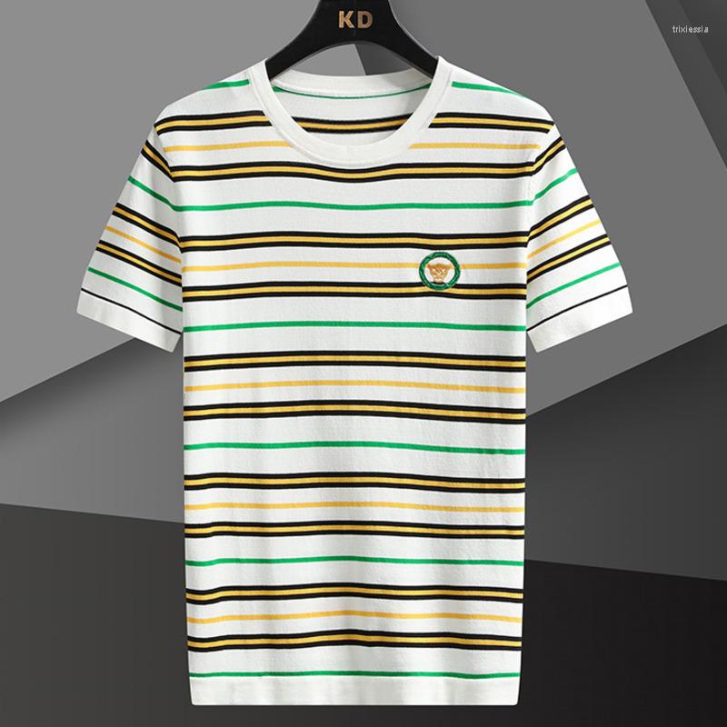 Men's T Shirts Summer Contrasting Stripes Shirt Men Short Sleeve Fashion T-shirt Streetwear Casual O-Neck Tee Camisetas Hombre, Yellow
Men's T Shirts Summer Contrasting Stripes Shirt Men Short Sleeve Fashion T-shirt Streetwear Casual O-Neck Tee Camisetas Hombre, Yellow