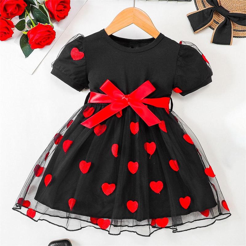 Girl Dresses Toddler Summer Round Neck Short Sleeve Black Background Red Heart Print Dress Princess
Girl Dresses Toddler Summer Round Neck Short Sleeve Black Background Red Heart Print Dress Princess