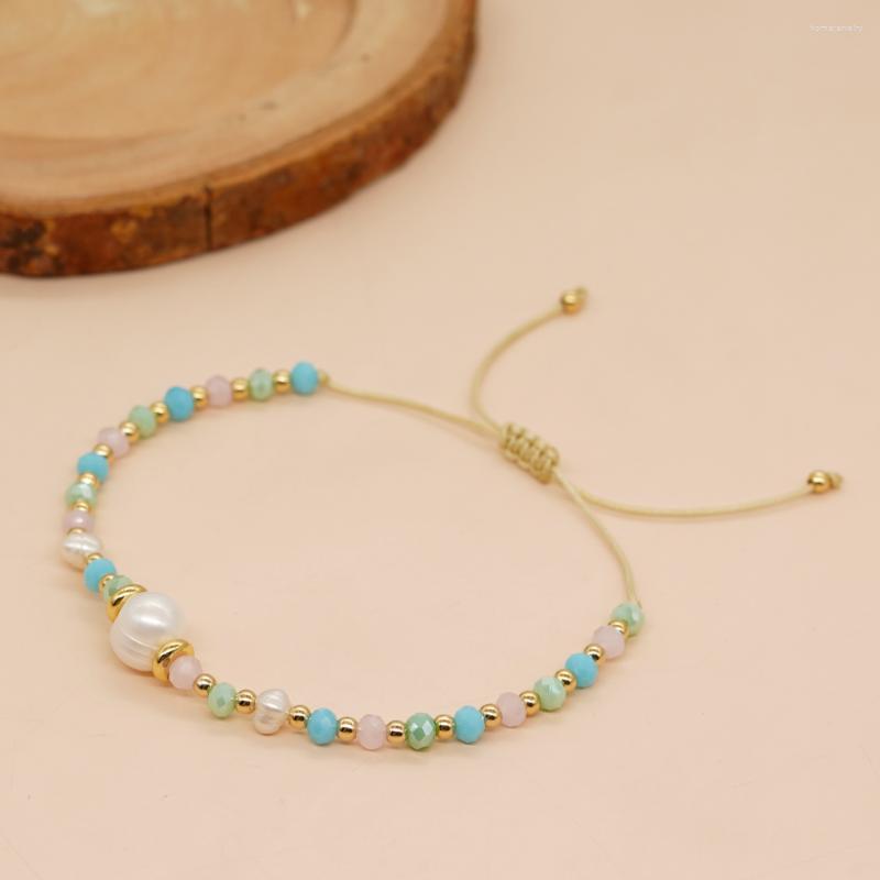 Strand Summer Beach Waterproof Jewelry Freshwater Pearls Bracelets Fashion Crystal Gold Plated Beaded Friendship Bracelet For Women
Strand Summer Beach Waterproof Jewelry Freshwater Pearls Bracelets Fashion Crystal Gold Plated Beaded Friendship Bracelet For Women