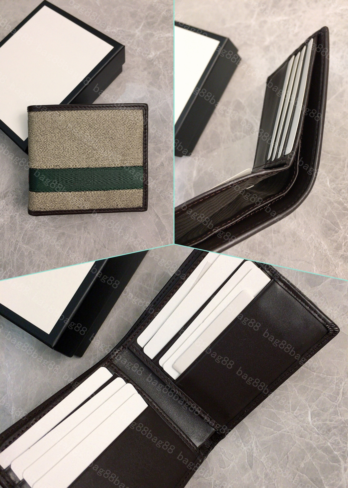 2023 New Designer wallet Mens Bi-flod Canvas Leather Short Wallets Card Holder Passport Case Cardholder Multiple Bifold Wallets 138042, As shown in the figure 01
2023 New Designer wallet Mens Bi-flod Canvas Leather Short Wallets Card Holder Passport Case Cardholder Multiple Bifold Wallets 138042, As shown in the figure 01
