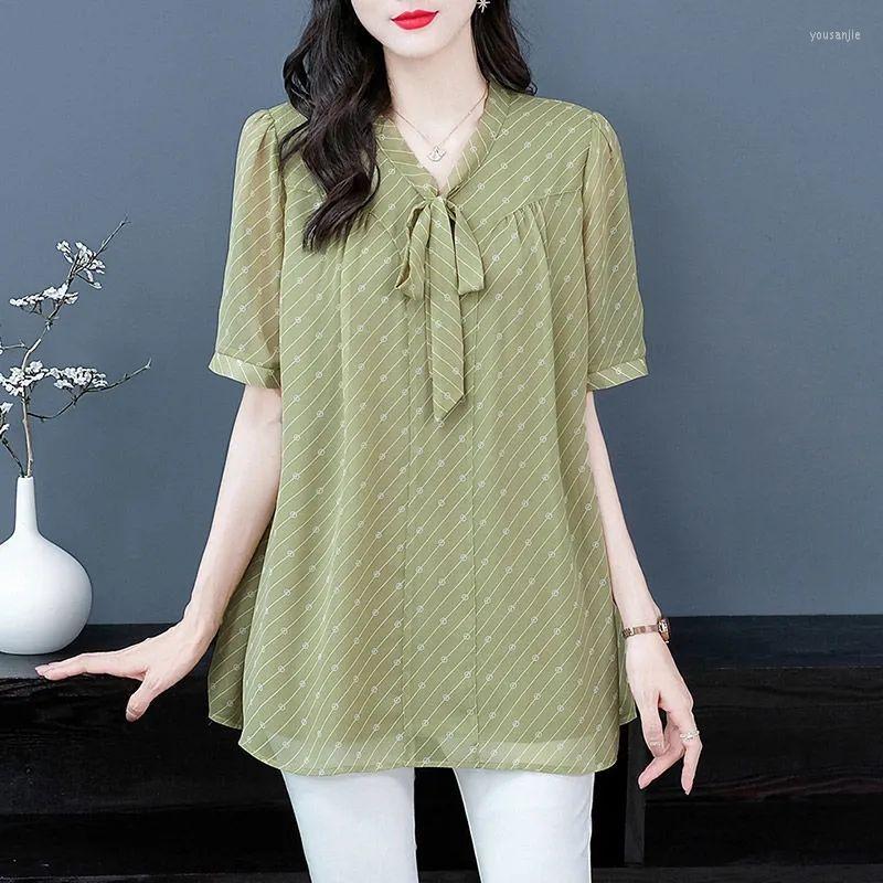 Women's Blouses Fashion V-Neck Spliced Lace Up Bow Printed Chiffon Blouse Women's Clothing 2023 Summer Oversized Casual Tops Commute, Green
Women's Blouses Fashion V-Neck Spliced Lace Up Bow Printed Chiffon Blouse Women's Clothing 2023 Summer Oversized Casual Tops Commute, Green