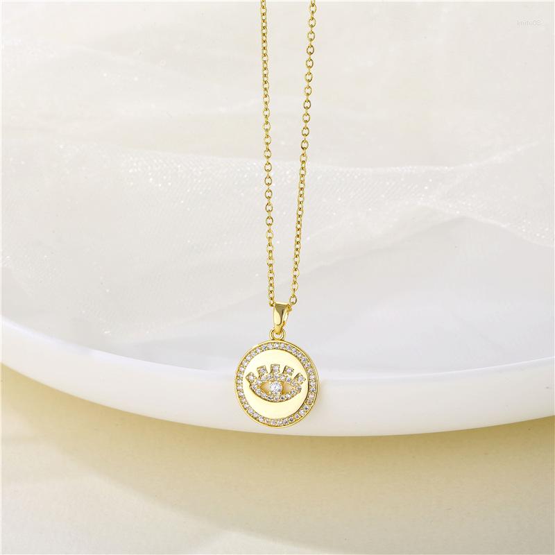 Pendant Necklaces In Devil's Eye Stainless Steel For Women Street Punk Hip Hop Style Accessories Female Clavicle Chain Jewelry
Pendant Necklaces In Devil's Eye Stainless Steel For Women Street Punk Hip Hop Style Accessories Female Clavicle Chain Jewelry