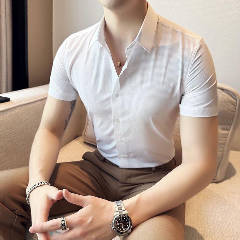 Men's Casual Shirts Camisas De Hombre Plus Size Summer Business Formal Wear Short Sleeve Plaid For Men Clothing 2023 Slim Fit Tuxedo, Dark grey
Men's Casual Shirts Camisas De Hombre Plus Size Summer Business Formal Wear Short Sleeve Plaid For Men Clothing 2023 Slim Fit Tuxedo, Dark grey