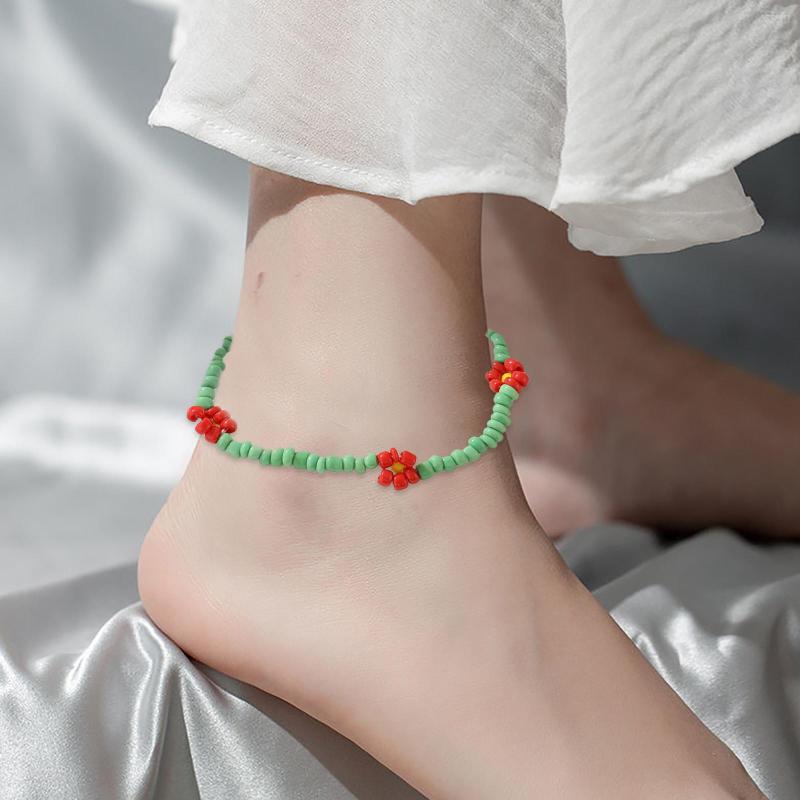 Anklets Colorful Seed Beaded Anklet Bracelet Set Cute Floral Pendant Handmade Bead Foot For Woman Gift Fashion 2023 Accessories
Anklets Colorful Seed Beaded Anklet Bracelet Set Cute Floral Pendant Handmade Bead Foot For Woman Gift Fashion 2023 Accessories